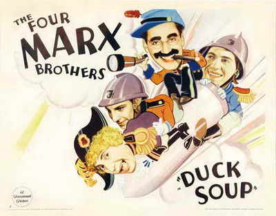 DUCK SOUP Movie POSTER 22x28 Half Sheet B Groucho Marx Chico Marx Harpo Marx