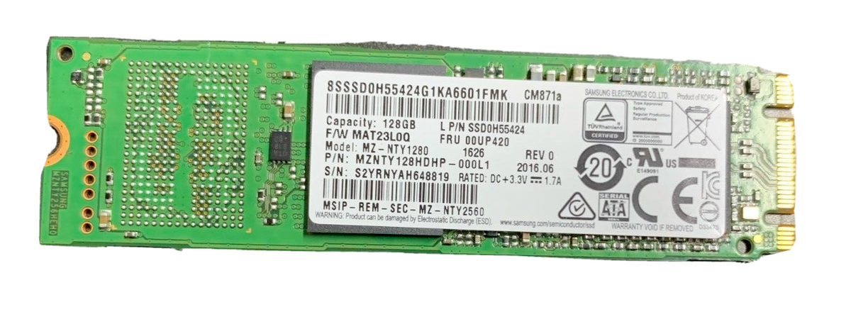 👍SAMSUNG MZ-NTY1280 CM871A 128GB M.2 2280 SATA 6GBPS SSD SOLID