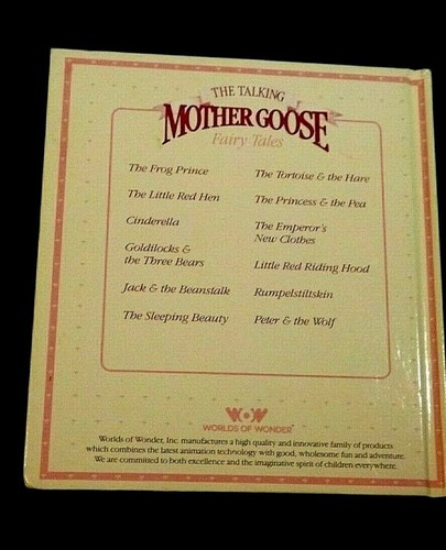 LIBRO/CINTA TALKING MOTHER GOOSE RICITOS DE ORO Y LOS 3 OSOS MUNDOS DE MARAVILLA FUNCIONANDO - Imagen 4 de 6