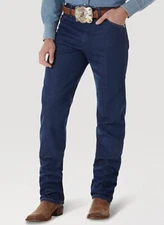 Wrangler Mens 47 MWZ Regular Fit Cotton Denim Blue Jeans 36/36