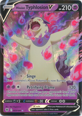 Hisuian Typhlosion V - 053/189 Ultra Rare Astral Radiance NM Pokemon TCG