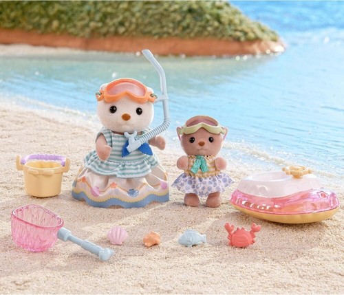 Sylvanian Families Set 5804 - Sea Otter Sisters Splashy Snorkel Set - Imagen 5 de 5