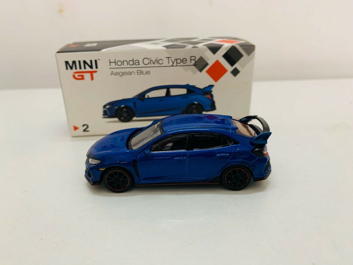 TSM Model Mini GT Honda Civic Type R FK8 Aegean Blue RHD 1