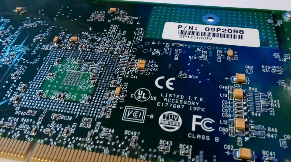 IBM 09P2098 PCI Gigabit Ethernet-SX Adapter 9-U FC 2969 - Bild 2 von 2