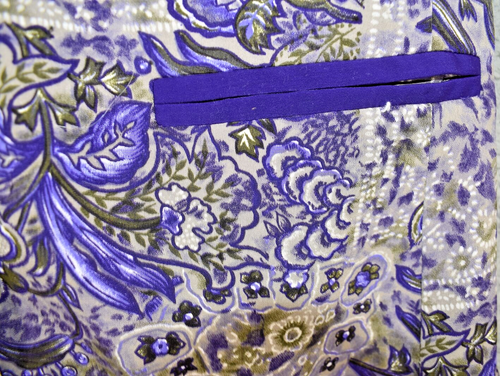 Stephanie Thomas Sport Jacket Womens Size 12 Purple Floral Paisley - Picture 8 of 16