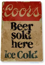 Coors Beer Sign Bar Sign Pub Cave Metal Tin Sign Decor C278