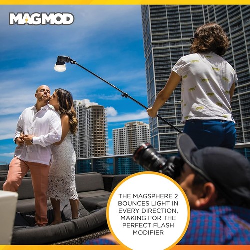 MagSphere 2 Flash Modifier - Versatile Magnetic Light Diffuser for Photographers - Picture 5 of 8