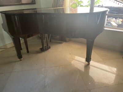 Oak Yamaha baby grand piano (5 3, never used condition, 2001 model C1, brown)