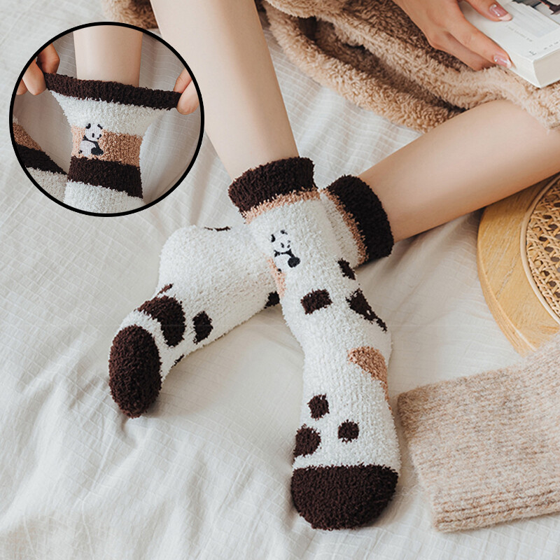 SAOLA Chaussettes De Sol Chaussettes De Couchage Chaussettes De Maison Chaussettes ~