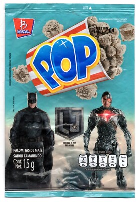 DC Justice League 2017 Barcel Mexico Snack Bag Pop Tamarindo 15g