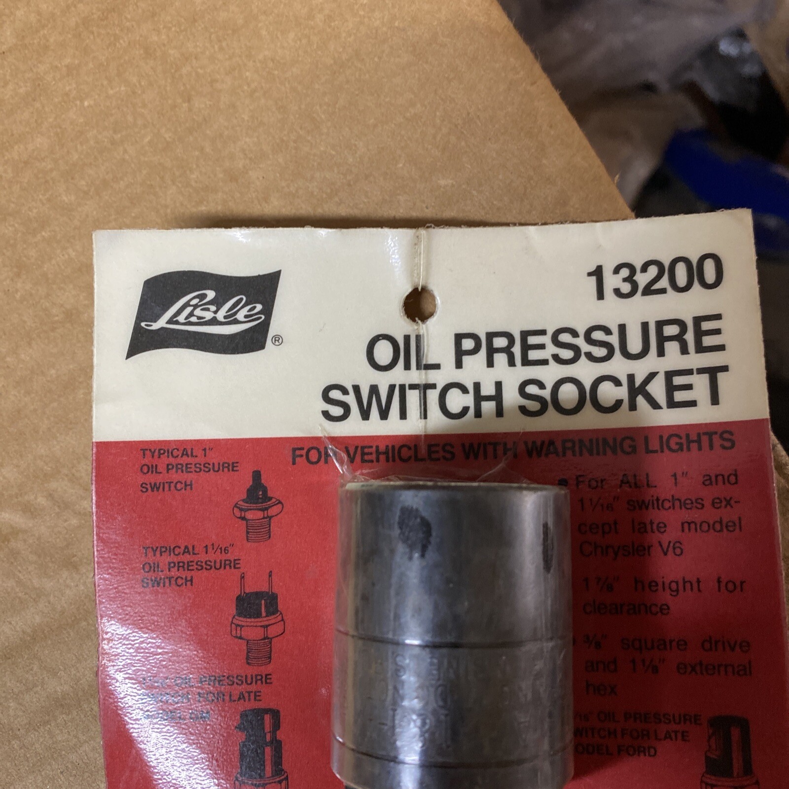 Lisle Tool, Oil Pressure Switch Socket, Part 13200, Made in USA eBay