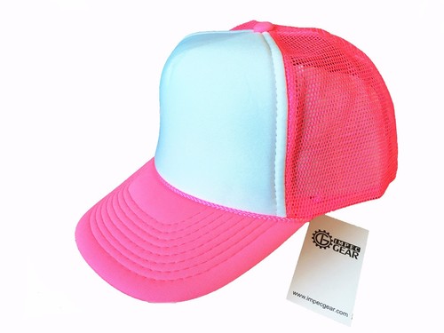 Trucker Hat Baseball Cap Mesh Retro Caps Blank Plain Hats OR Kid's Youth's Caps - Picture 197 of 374