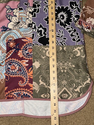Soft Surroundings Tunic Top Paisley Patchwork Alvadore Fleur Womens Small - Picture 7 of 10