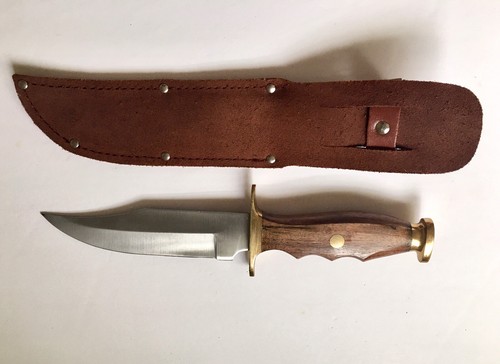 Clip Point Hunting Knife 6 in Blade Stainless Steel Made in Pakistan With Sheath - Picture 2 of 6