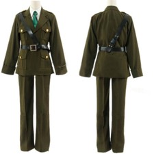 Hetalia: Axis Powers England UK Halloween Military Uniform Cosplay Costume