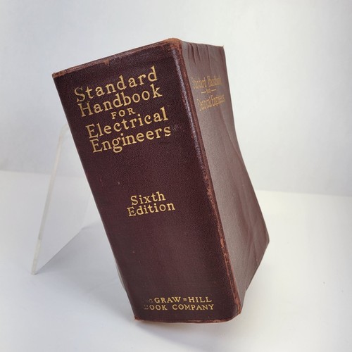 Vtg Standard Handbook For Electrical Engineers Soft Leather Cover 6th Ed 1933 - Picture 2 of 15