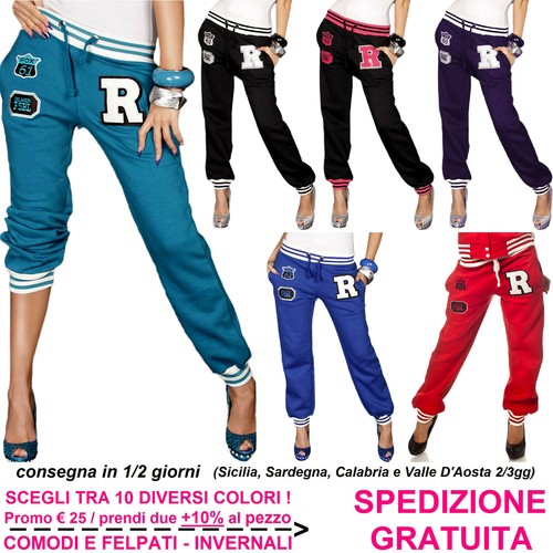 Pantaloni Tuta da Donna Sportivi per Casual Sport Palestra Fitness Jogging  Corsa | eBay