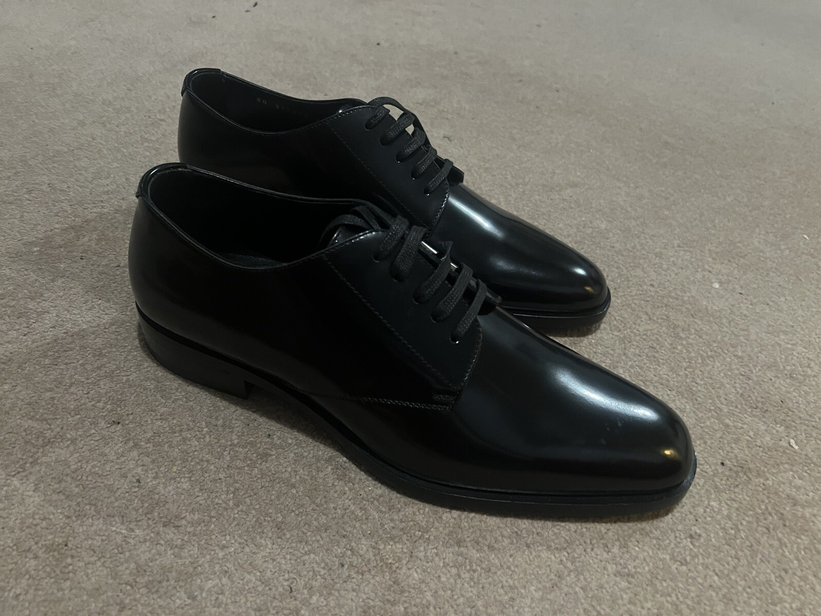 Scarpe da uomo Yves Saint Laurent in pelle nere taglia 9 (NUOVE)