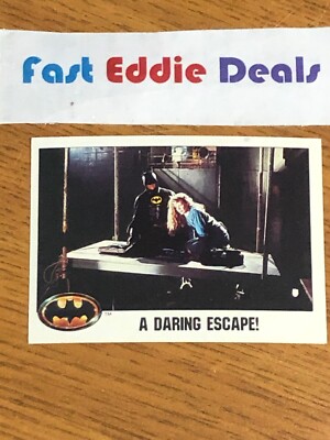 TOPPS 1989 BATMAN THE MOVIE BUBBLE GUM TRADING CARD 76 DCU VICKI VALE SERIES ONE