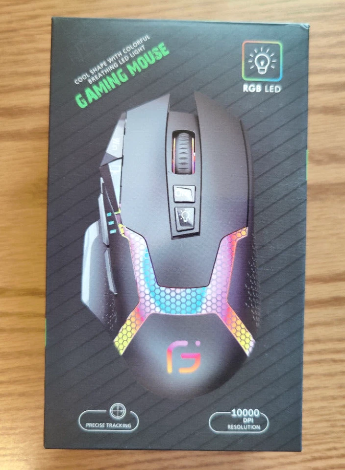 Wired Mouse Optical Gaming Mouse RGB Light for PC/Mac - Image 2 of 4
