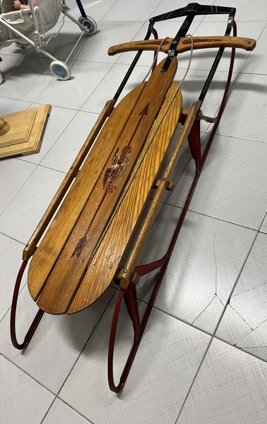 Trineo de madera Flexible Flyer VINTAGE US