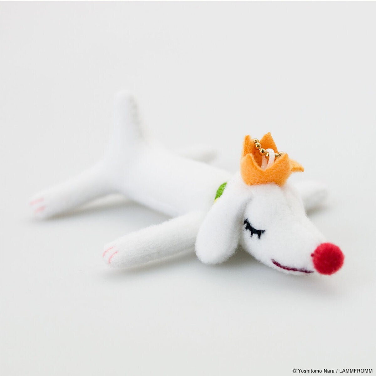 YOSHITOMO NARA 'Walk On Pup King Mini' Artist's Keychain Plush Dog