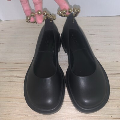 Charles Keith Gold Toned Removable Ankle Strap Ballerina