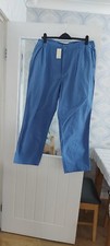 Image of Cotton Traders men's comfort trousers. New. W46ins L31ins. Blue