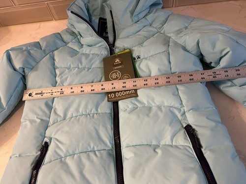 Kamik Girls' Aayla Jacket 2023 NWT Color Water (aqua) Size 14 Waterproof Bionic - Picture 11 of 16