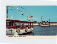 Postcard Sightseeing Boats Tarpon Springs Florida USA