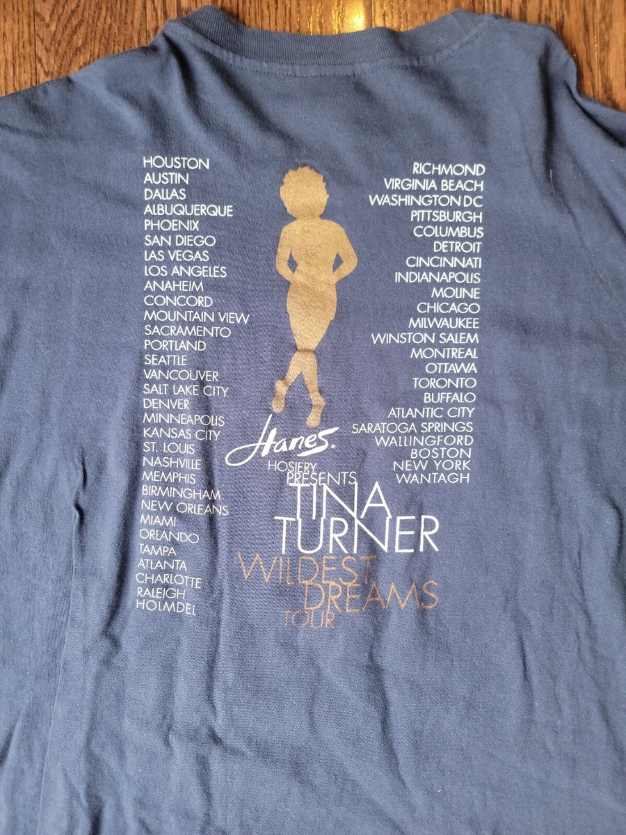 Vintage 1996 Tina Turner wildest dream tour concert tee