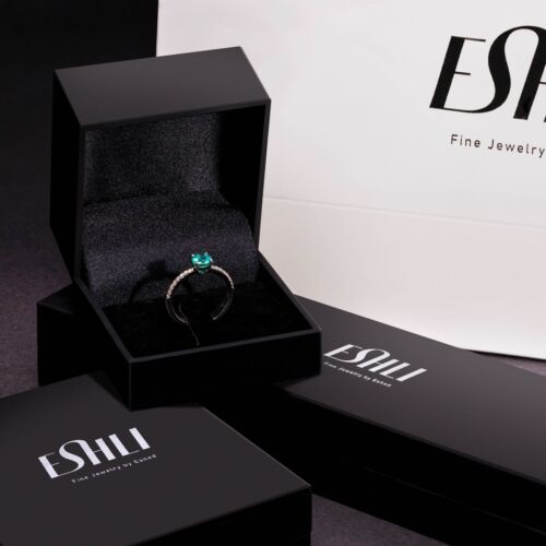 18K Yellow Gold With 1.70 CTW Marquise Emerald Earrings Rare Gift Fine Jewelry - Picture 5 of 6