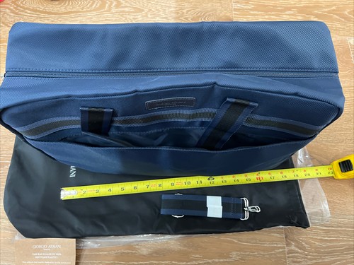 Giorgio Armani Fragrance Men Travel Bag With Dust Bag Shoulder Strap19*7*12inch - Picture 2 of 7