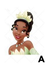 Pre Cut Various Size & Design Princess Tiana Cake Toppers Decoration