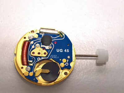 SELTENES UNIVERSAL GENEVE UG45 ETA 956.412 QUARZ UHRWERK FÜR TEILE LÄUFT