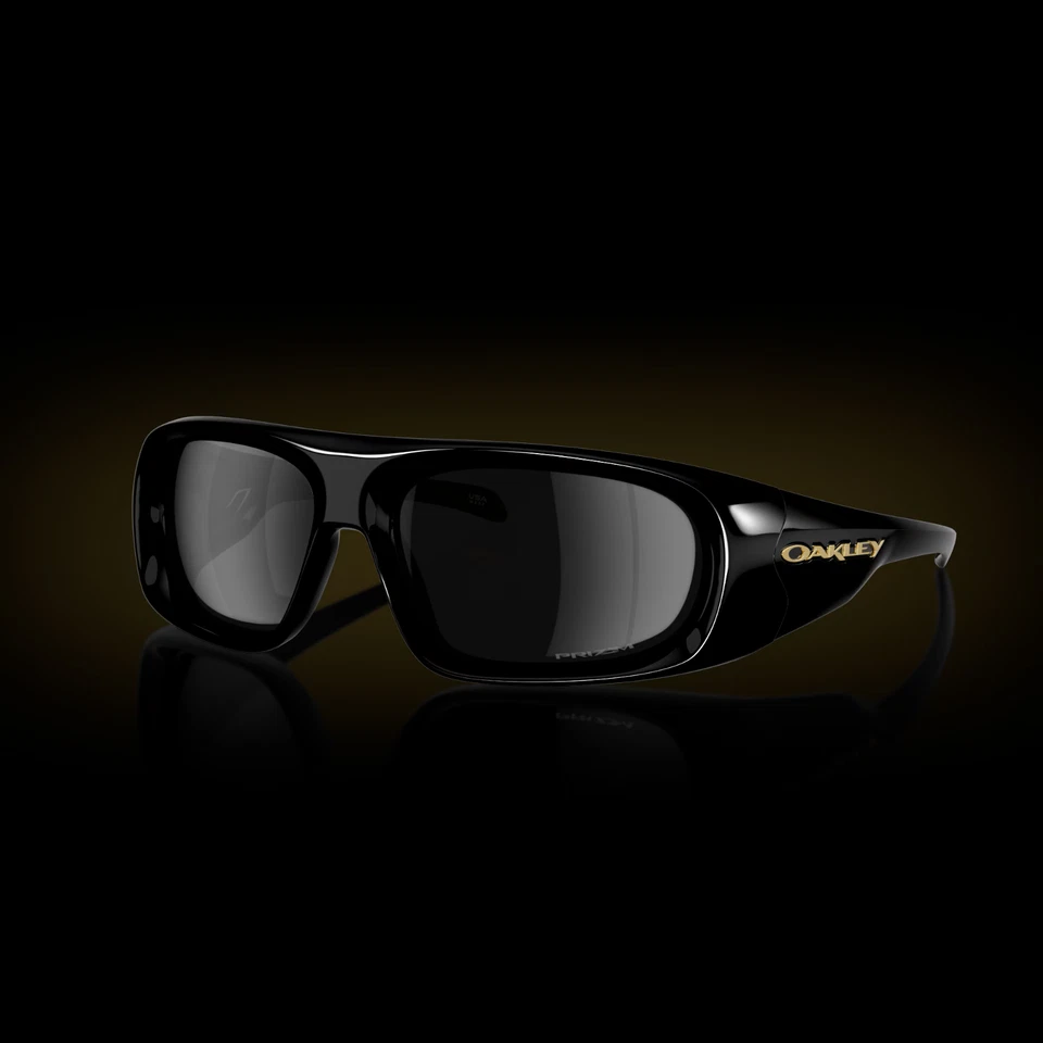 NEW Oakley BELLEVILLE Polished Black PRIZM Black Lens Sunglass 9491-01