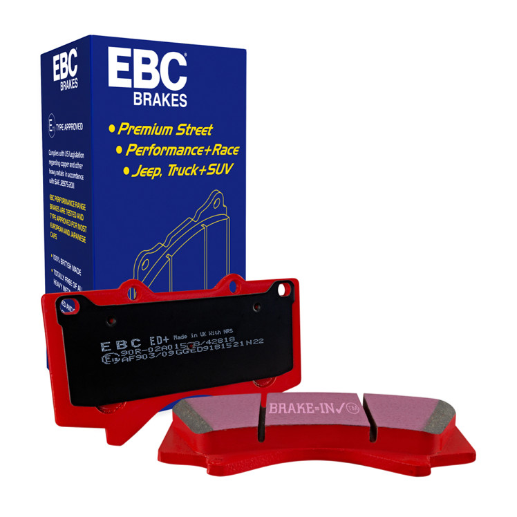 EBC Redstuff Rear Brake Pads For 2005-2011 Lotus Elise / 2006-2007 Lotus Exige