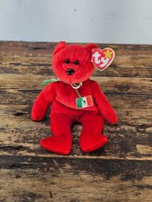 TY Beanie Baby 1999 Osito the Mexican Bear Red