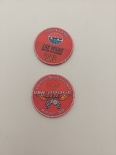 2008 Las Vegas Motor Speedway First In A Series UAW Dodge 400 Logo Chip Set Of 2