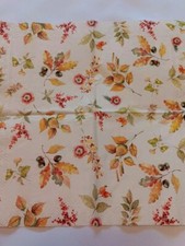 2 Individual Fall Leaf   Cocktail Napkins