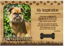 My Inspiration Engraved Wood Picture Frame Magnet