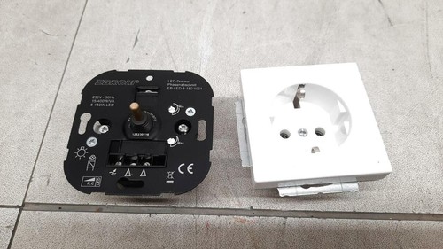EBROM LED Dimmer/Drehdimmer + Busch Jäger Future Linear weiß, LED 5-150 Watt - Bild 3 von 6