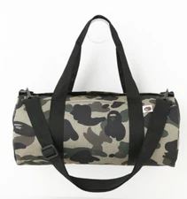 Official BAPE A Bathing Ape Small Duffle Bag Hand Bag Camo 2013 Summer Magazine