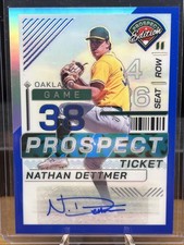 2024 Panini Prospect Edition NATHAN DETTMER Blue Prizm Auto /149 ATHLETICS #109