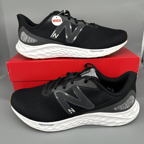 New Balance Fresh Foam Arishi v4 Running Shoe Black Grey Mens 10.5 4E Extra Wide