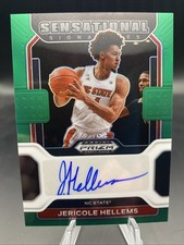 Jericole Hellems 2022 Panini Prizm Draft Picks Green Sensational Signatures Auto