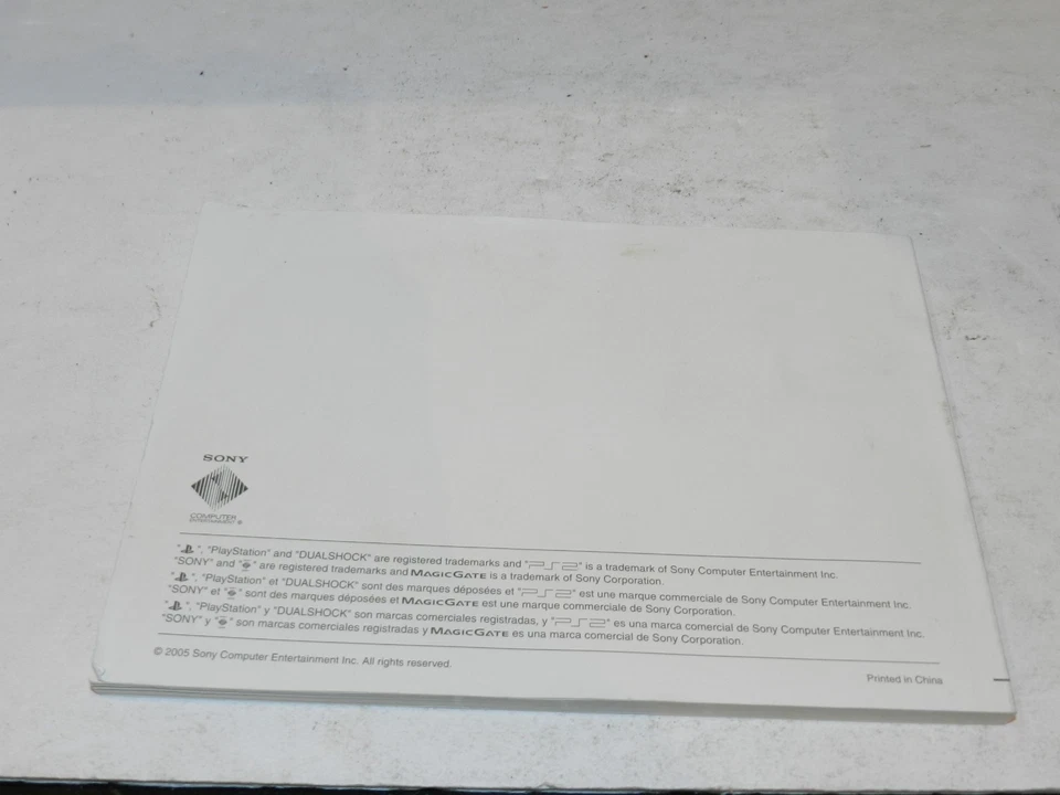 ТОЛЬКО РУКОВОДСТВО ПО ЭКСПЛУАТАЦИИ - PlayStation 2 Slim консоль PS2 SCPH-75001 - Изображение 2 из 2