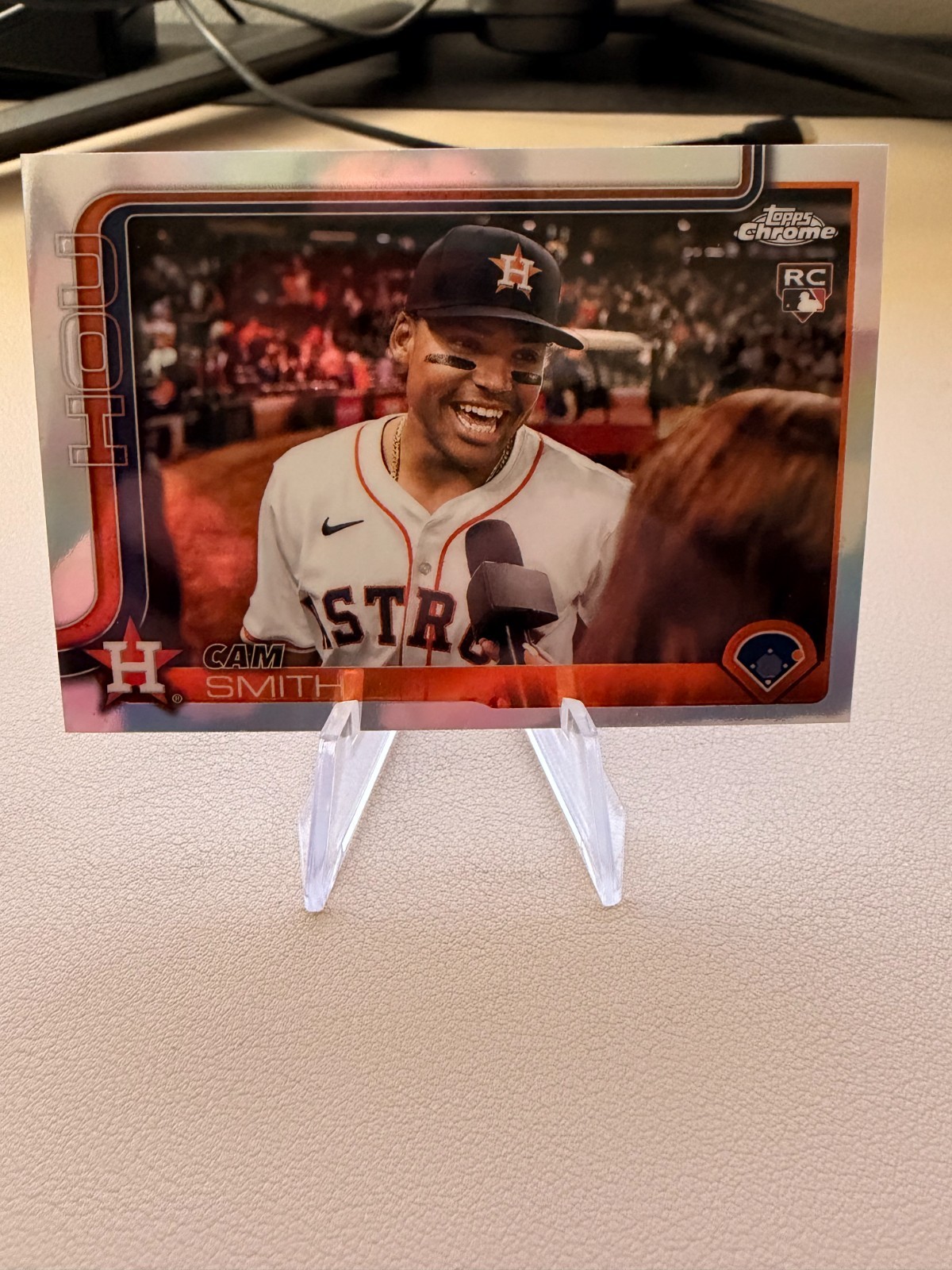 2025 Topps Chrome Update CAM SMITH USC145 RC IMAGE VARIATION Astros Rookie SSP