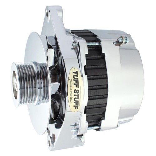 Tuff Stuff 7290NE6G GM 1980-95 Alternator, 250 Amp, Chrome - Picture 1 of 5