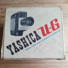Yashika U-G 8mm zoom movie camera. Excellent condition, & box, Instructions